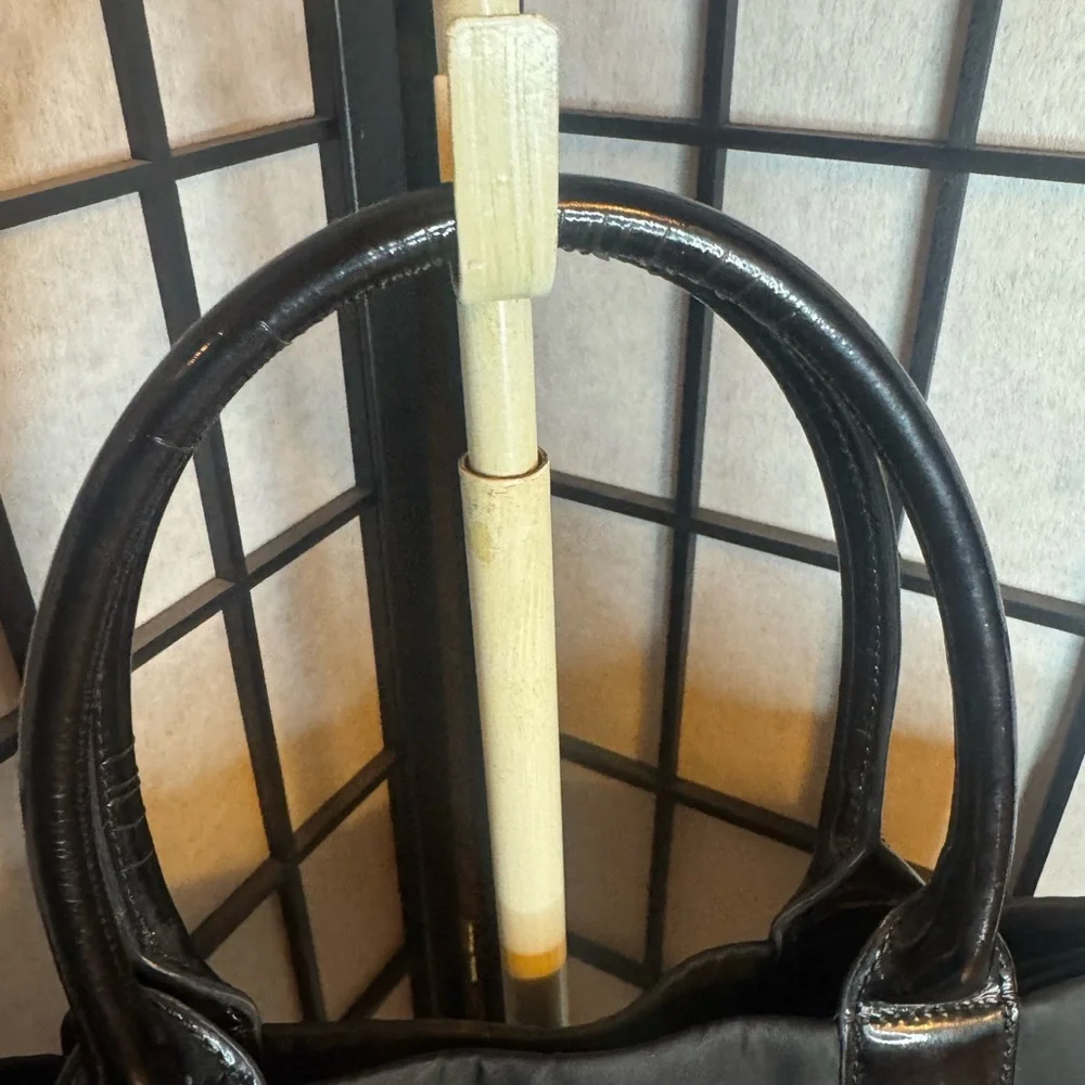 Tory Burch Black Patent Trim Tote - Picture 3 of 8